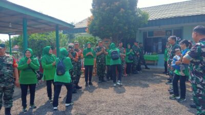 Ketua Persit KCK Cab. XVI Kodim 0405/Lahat Disambut Baik Komandan Koramil 405-05