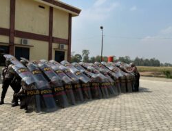 Jelang Pemilu 2024, Polres Pringsewu Intensifkan Latihan Pengendalian Masa