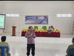 Sat Binmas Polres Pringsewu Berikan Penyuluhan Peningkatan Kapasitas Sat Linmas