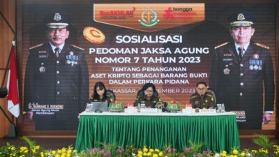 Kejati Sulsel dan Jajarannya Ikuti Giat Proyek Perubahan Sosialisasi Pedoman Jaksa Agung Nomor 7 Tahun 2023