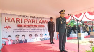 Kapolres Bangka Barat Pimpin Upacara Peringatan Hari Pahlawan Ke- 78