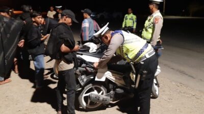 Razia Malam, Puluhan Unit Sepeda Motor Diamankan