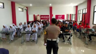 Polres Pringsewu dan Jasa Raharja Sosialisasi Keselamatan Berkendara