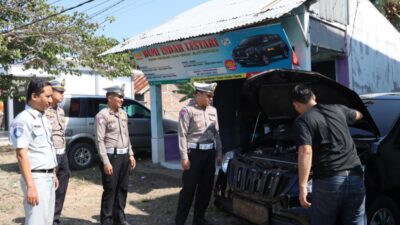 Jelang Libur Nataru 2023-2024, Sat Lantas Mukomuko Lakukan Ramcek Angkutan Umum