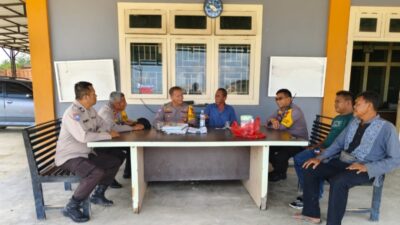 Sosialisasi Pemilu Damai, Tim Kasatgas Preemtif Polres Kampar Kunjungi Warga