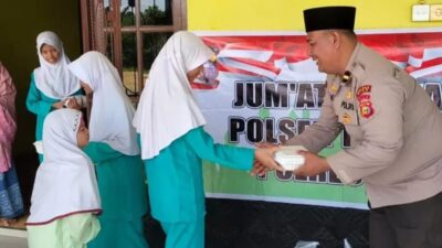 Jumat Berbagi, Polsek Tualang Berbagi Bersama Anak-Anak Panti Asuhan AQ-Mumahadiyah