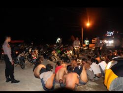 Razia Balap Liar Di Pringsewu, 29 Unit Sepeda Motor Diamankan Polisi