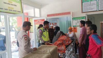 Satu Orang Meninggal, Respon Cepat Polsek Pemenang Tangani Laka Lantas