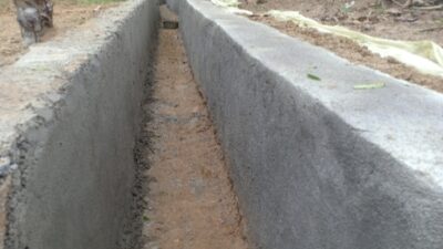 Berjalan 50% Bagunan Jaringan Irigasi Pekon Sinar Mulya Sesuai Spek