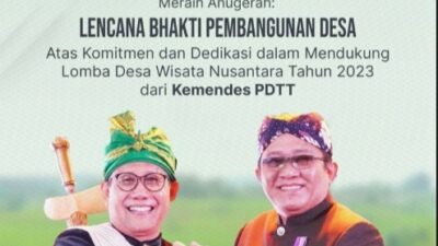 Terima Penghargaan di Lombok Barat, Bupati Ade Ucapkan Terima Sukur