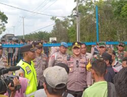 Polres Muara Enim Kawal Ketat Para Pendemo dI PT. R6B, Hasim: Kami akan Mengambil Lahan Desa