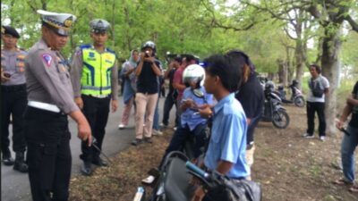 Cegah Tawuran Antar Pelajar, Polres Loteng Laksanakan Patroli Gabungan Cipta Kondisi