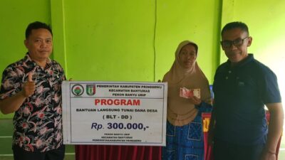 BLT-DD Tahap III Pekon Banyu Urip Telah Disalurkan ke 45 KPM dengan Sukses