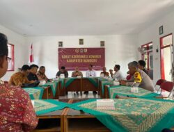Kabag Ops Polres Wonogiri Hadiri Rakor KOMINDA Hadapi Kerawanan Pemilu 2024