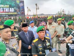 Pangdam II/ Sriwijaya Bersama Danrem 044/Gapo Hadiri Upacara Hari Juang TNI AD Ke-78