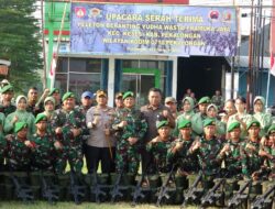 Kapolres Pekalongan Pimpin Upacara Serah Terima Peleton Beranting Yudha Wastu Pramuka Jaya 2023 Etape Keempat
