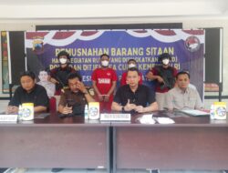 Direktorat Reserse Narkoba Polda Jateng Lakukan Pemusnahan Barang Bukti