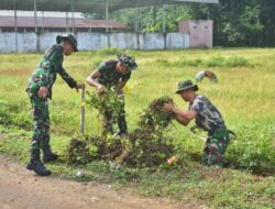 Prajurit Yonkav 5/DPC Adakan Jum’at Bersih dan Berkah