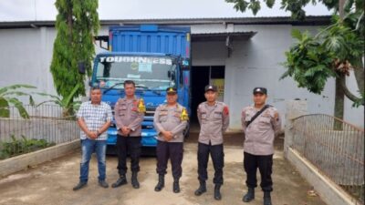 Polisi Perketat Gudang Penyimpanan Logistik KPU Kabupaten Pekalongan