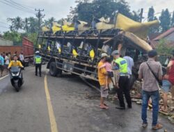 Satlantas Polres Tanggamus Olah TKP Kecelakaan Lalu Lintas