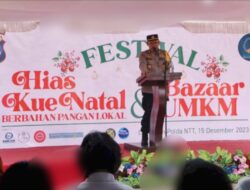 Polda NTT Kerjasama dengan Ikatan Alumni SMA Negeri 1 Kupang Gelar Festival Kue Natal 