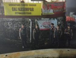 Personil Samapta Polres Pekalongan Amankan Giat Ibadah Natal di Petungkriyono