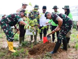 Komitmen Hijaukan Sumatera Selatan, Korem 044/Gapo dan Jajaran Tanam Ribuan Pohon