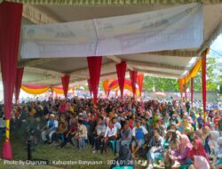 Ribuan Masyarakat Tanah Mas Antusias Sambut Kedatangan Caleg DPR-RI dari Partai Gerindra Edi Santana Putra
