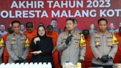 1.086 Kasus Terungkap di Polresta Malang Kota di 2023