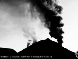 Dari Empat Desa Sebanyak 1.172 Warga Terdampak Erupsi Gunung Lewotobi di Evakuasi