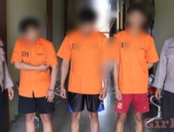 Satnarkoba Polres Pringsewu Tangkap Tiga Kurir Narkoba Saat Nunggu Pembelian di SPBU
