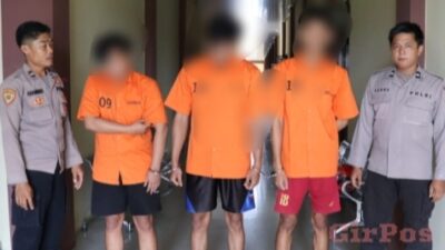 Satnarkoba Polres Pringsewu Tangkap Tiga Kurir Narkoba Saat Nunggu Pembelian di SPBU