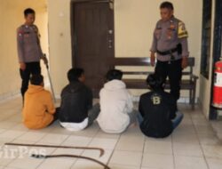 Polisi Berhasil Amankan Remaja Hendak Tawuran, Tiga Senjata Tajam dan Dua Motor Disita