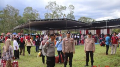 Polres Pringsewu Amankan Kampanye Terbuka yang di Hadiri Istri Ganjar Pranowo