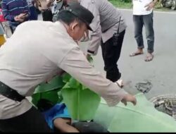 Dibawa Ke Puskes, Peristiwa Tragis Pemotor Tewas Ditempat