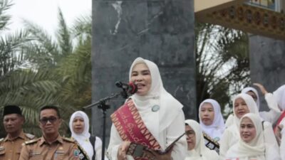 Manasik Haji PAUD Lamsel Dibuka di Masjid Agung Kalianda