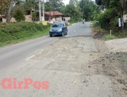 Kurang Pengawasan, Diduga Hasil Proyek Hotmix Ruas Jalan Pringsewu-Sukoharjo Kurang Maksimal
