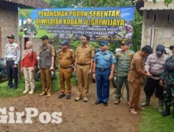 Penanaman Pohon Serentak Wilayah Kodam II/Sriwijaya