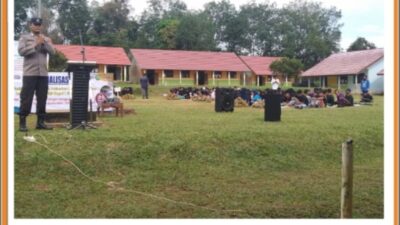 Polsek Simpang Rimba Sosialisasi Tata Tertib Berlalu lintas dan Police Goes To School