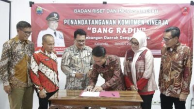 Tandatangan Komitmen Kinirja Berlangsung di Rumah Dinas Bupati Lampung Selatan