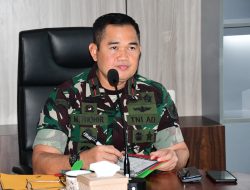Via Vicon, Danrem 044/Gapo Berikan Laporan Kepada Pangdam II/Swj Terkait Situasi Pelaksanaan Pemilu di Provinsi Sumsel 