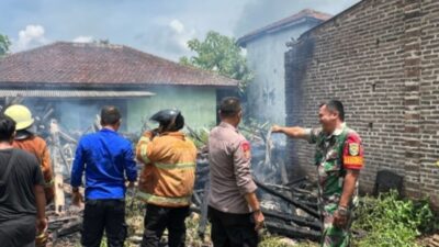 Rumah Semi Permanen Terbakar, Diduga ini Penyebabnya