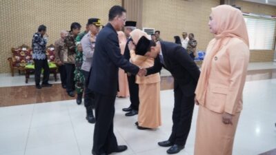Tiga Pejabat Pratama di Pringsewu Dilantik