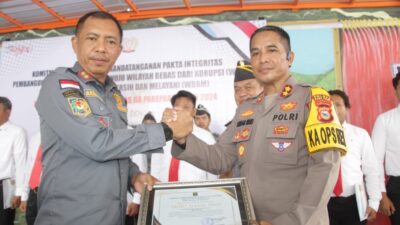 Berhasil Bawa Kembali Napi Kabur, Lapas Kelas IIA Parepare Berikan Penghargaan Kepada Kapolres