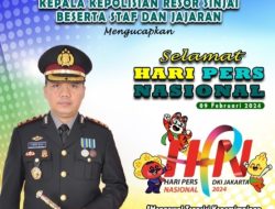 Kapolres Sinjai AKBP Fery Nur Abdullah Mengucapkan Selamat Hari Pers Nasional 2024