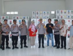Kapolres Pringsewu Cek Gudang PPK Pastikan Keamanan Logistik Pemilu di Sejumlah Gudang