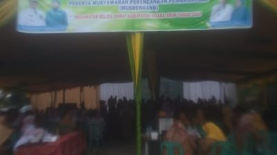 Gelar Musrenbang, Kades Sampaikan Tentang CSR Pertamina Kecamatan Belida Darat