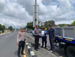 Persiapkan jalur mudik lebaran, satlantas Polres Boyolali gandeng Dishub Perbaiki 30 Titik lampu Penerangan Jalan Nasional