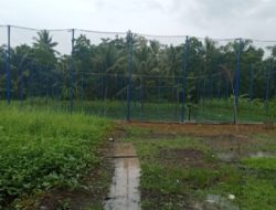 Realisasi Dana Pembangunan Lapangan Futsal Kampung Hargo Mulyo Dipertanyakan