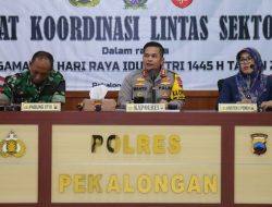 Rapat Koordinasi Lintas Sektoral, Kapolres Pekalongan Paparkan Kesiapan Operasi Ketupat Candi 2024